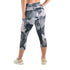 CLEARANCE Leakproof Cropped Leggings - Gray/Black Camo