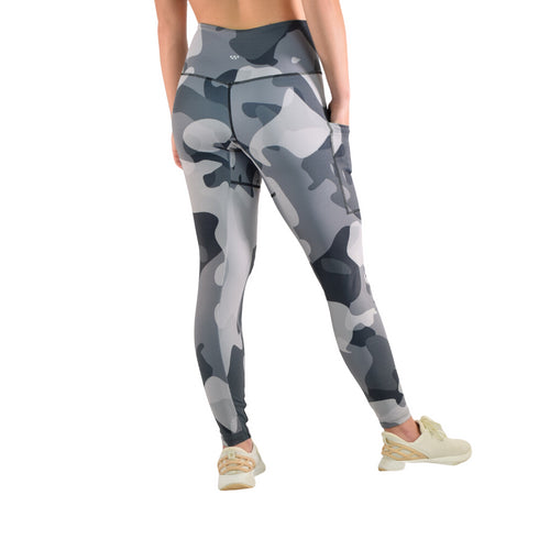 CLEARANCE Leakproof Leggings - Gray/Black Camo