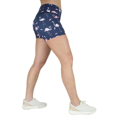 Leakproof Shorts | Mid-Rise | Flamingo