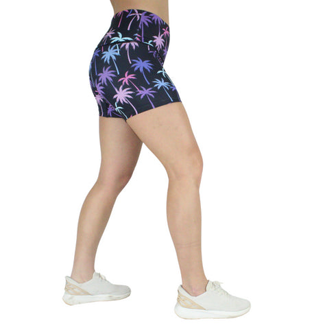 Leakproof Shorts | High-Rise | Palm Trees