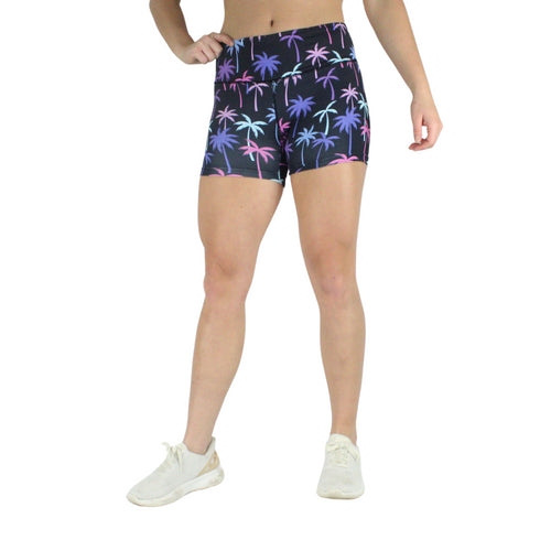 Leakproof Shorts | Mid-Rise | Palm Trees