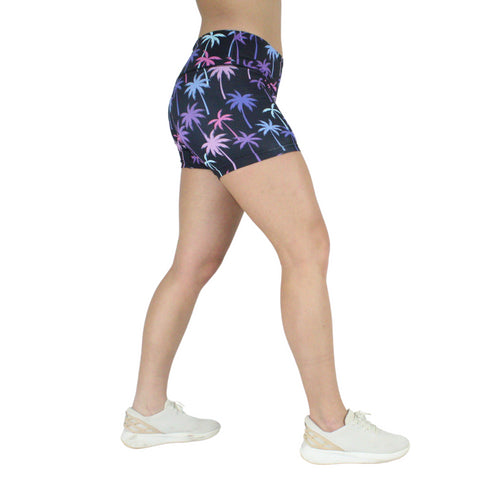 Leakproof Shorts | Mid-Rise | Palm Trees