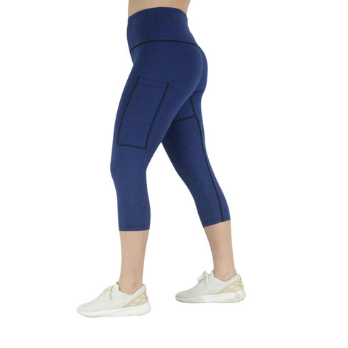 CLEARANCE Leakproof Cropped Leggings - Navy