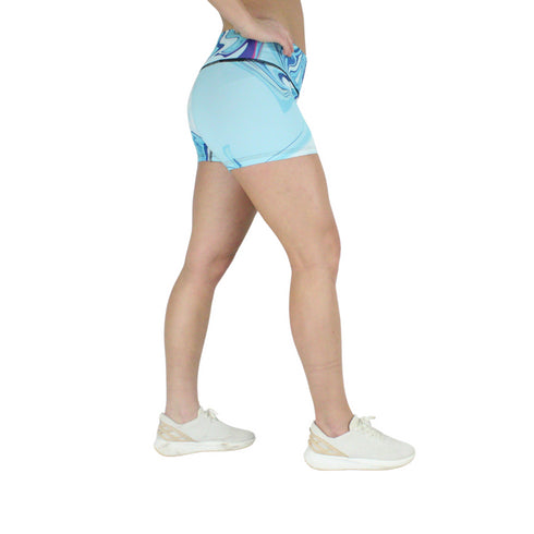 Leakproof Shorts | Mid-Rise | Aqua