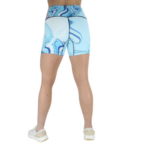 Leakproof Shorts | High-Rise | Aqua