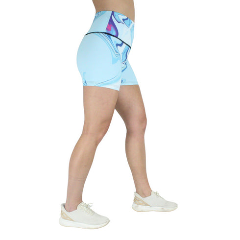Leakproof Shorts | High-Rise | Aqua
