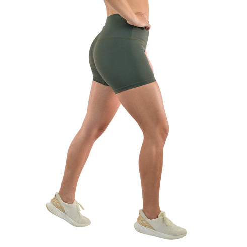 Leakproof Shorts | Mid-Rise | Deep Olive