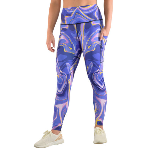 CLEARANCE Leakproof Leggings - Purple Swirl