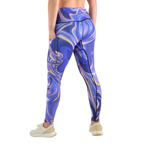 CLEARANCE Leakproof Leggings - Purple Swirl